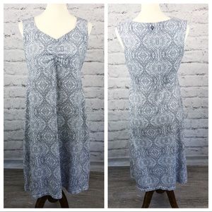 Prana gray and white athletic dress